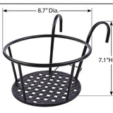 Metal Railing Flower Pot Holder Garden & Outdoor Plant Stands