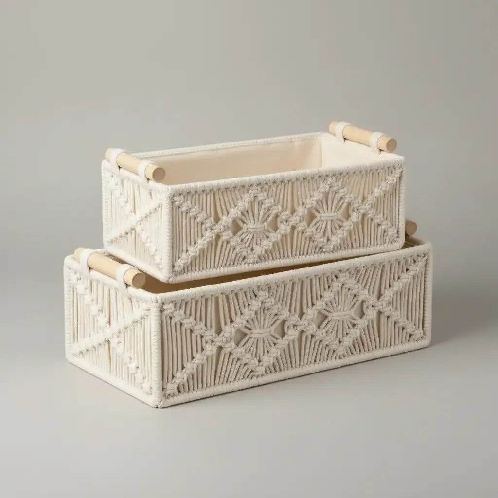 Handmade Woven Basket Storage Basket Household Storage Baskets