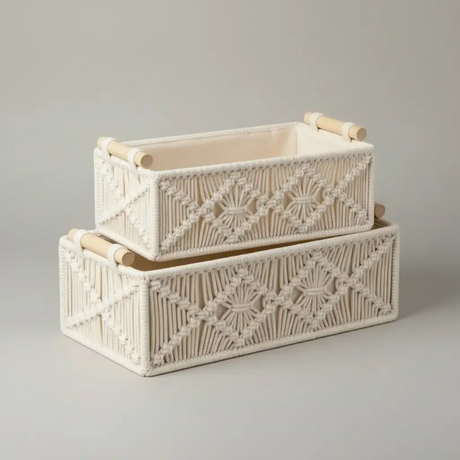 Handmade Woven Basket Storage Basket Household Storage Baskets