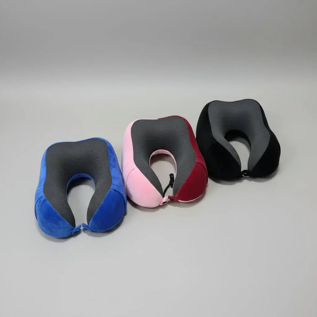 Microfiber Travel Neck Pillow with Hooded Cap Travel Accessories Travel Pillows
