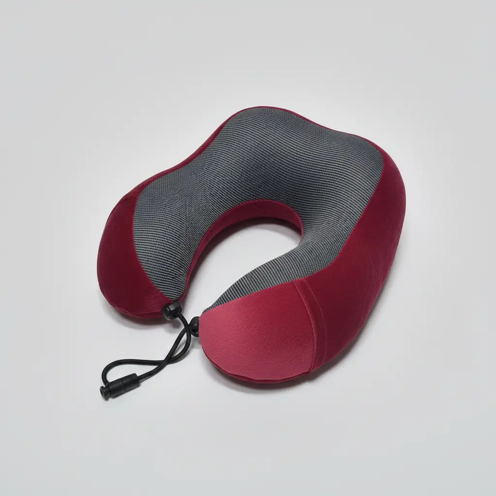 Microfiber Travel Neck Pillow with Hooded Cap Travel Accessories Travel Pillows