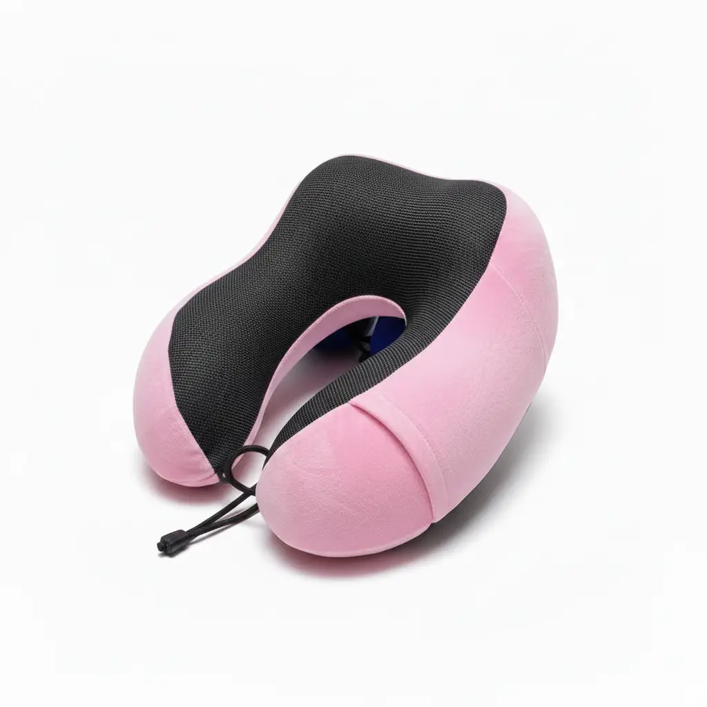 Microfiber Travel Neck Pillow with Hooded Cap Travel Accessories Travel Pillows