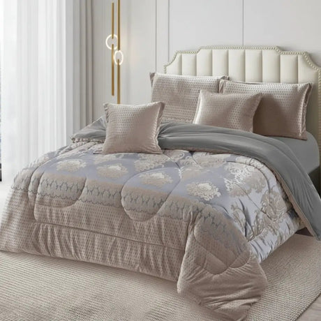 Silk Duvet Set – 6x7 with Fleece Bedsheet & 4 Pillowcases Bedding Bedding Sets