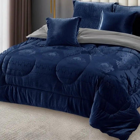 Silk Duvet Set – 6x7 with Fleece Bedsheet & 4 Pillowcases Bedding Bedding Sets