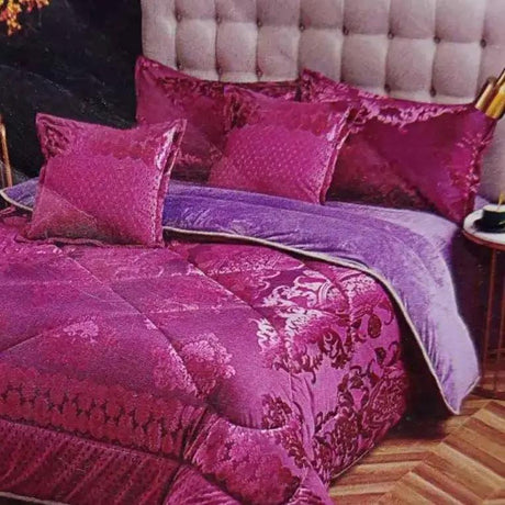 Silk Duvet Set – 6x7 with Fleece Bedsheet & 4 Pillowcases Bedding Bedding Sets