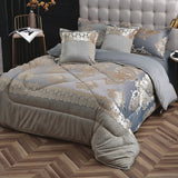 Silk Duvet Set – 6x7 with Fleece Bedsheet & 4 Pillowcases Bedding Bedding Sets