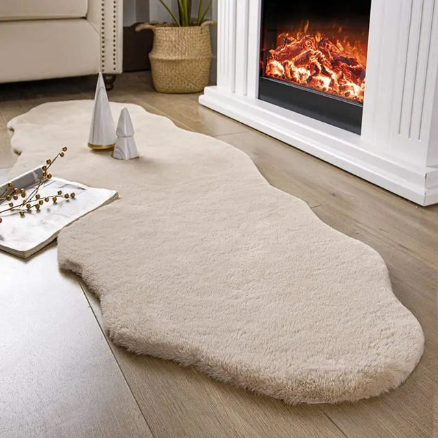 Rabbit Fur Faux Decorative Mat – 60x170cm Rugs & Mats Rugs