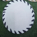 Round Braided Table Mats – Set of 6, 38cm Table Decor Placemats