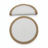 Round Braided Table Mats – Set of 6, 38cm Table Decor Placemats