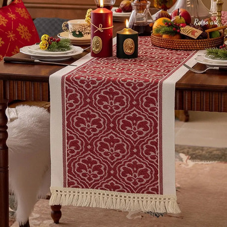 Nordic Waterproof Cotton Linen Table Runner – 35cm Wide Table Linen & Runners Table Runners