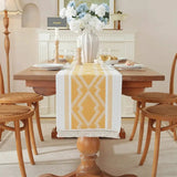 Cotton Linen Table Runner with Tassels – 35x300cm Table Linen & Runners Table Runners