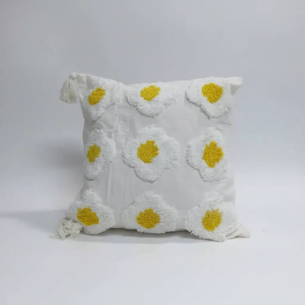 Boho Vintage Tufted Throw Pillow Cover – 45x45cm Home Decor Chair & Sofa Cushion Covers