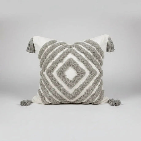 Boho Vintage Tufted Throw Pillow Cover – 45x45cm Home Decor Chair & Sofa Cushion Covers