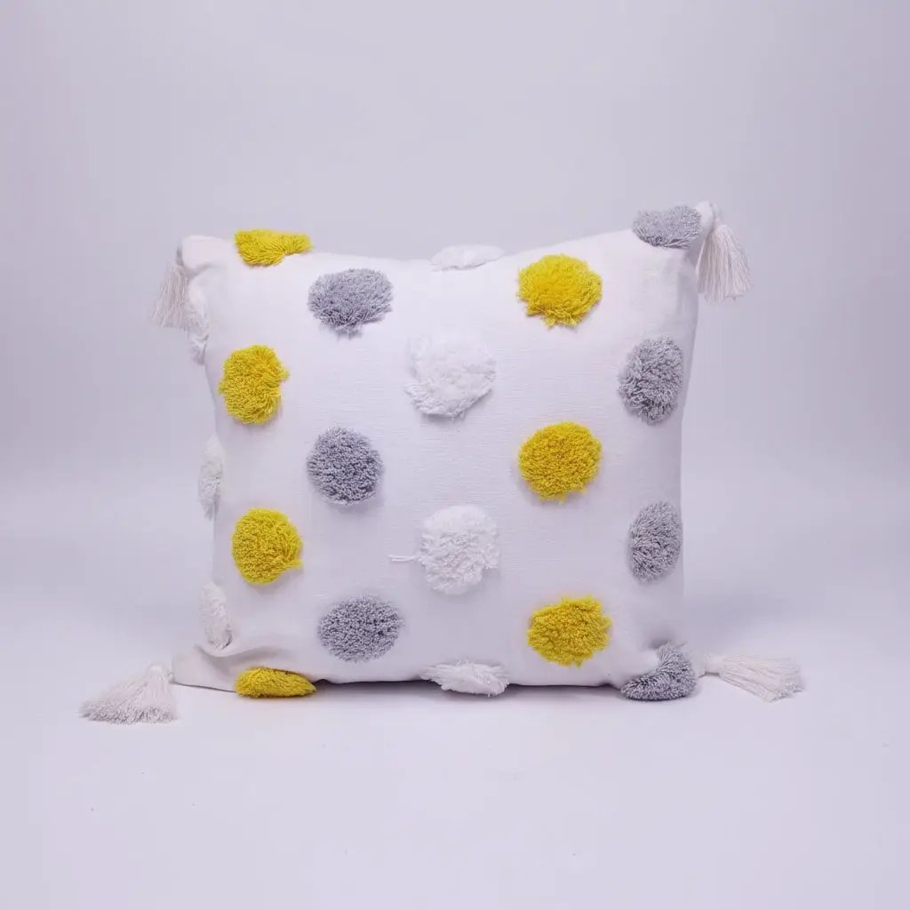 Boho Vintage Tufted Throw Pillow Cover – 45x45cm Home Decor Chair & Sofa Cushion Covers