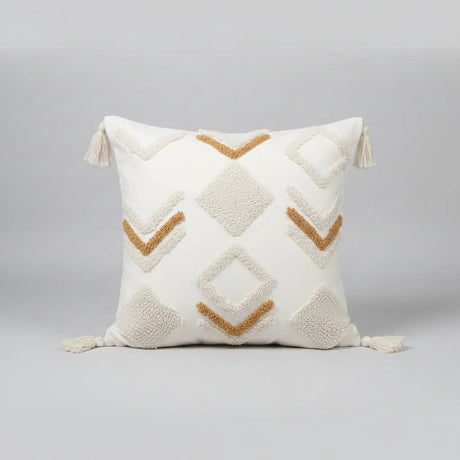 Boho Vintage Tufted Throw Pillow Cover – 45x45cm Home Decor Chair & Sofa Cushion Covers