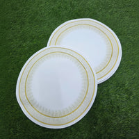 Round Faux Leather PVC Table Mats – Set of 6, 38cm Table Decor Placemats