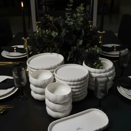 Premium Ceramic Dinner Set – 25pcs Tableware Dinnerware Sets