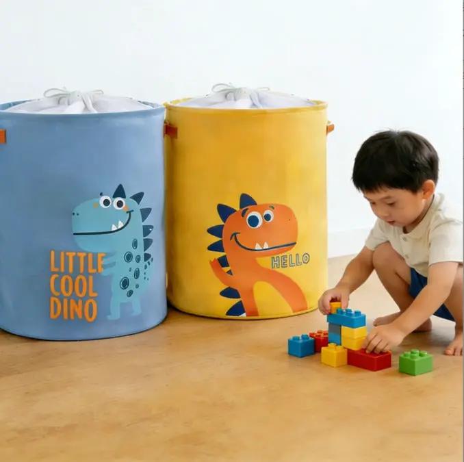 Kids Fabric Storage Basket – Dinosaur Print Baby & Kids Household Storage Baskets