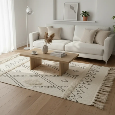 Bohemian Nordic Bedroom Rug with Tassels Rugs & Mats Rugs