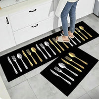 Rubber Kitchen Mats – Set of 2 Kitchenware Rugs