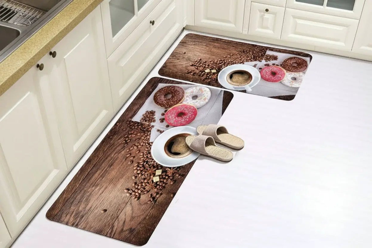 Rubber Kitchen Mats – Set of 2 Kitchenware Rugs