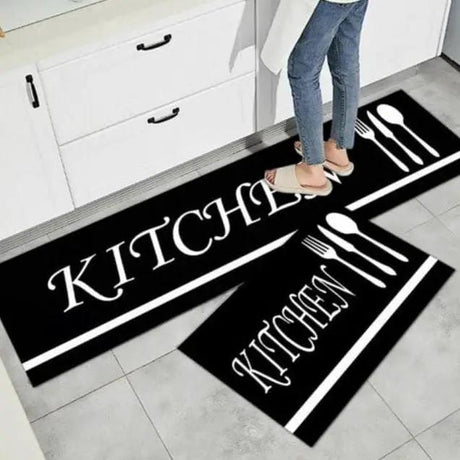 Rubber Kitchen Mats – Set of 2 Kitchenware Rugs