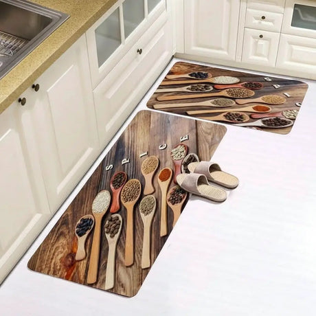 Rubber Kitchen Mats – Set of 2 Kitchenware Rugs