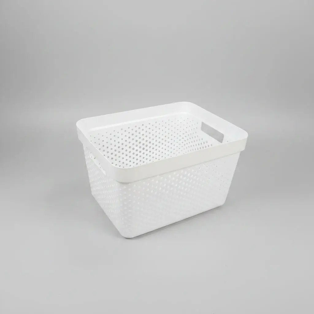 Modern Storage Basket with Bamboo Lid Storage & Organisation Household Storage Baskets