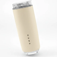 SMEG Insulated Travel Coffee Cup With Lid 420ml Leakproof Drinkware Travel Mugs