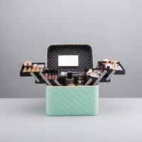 2 Tier Make Up Box Beauty & Organisation Train Cases