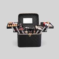 2 Tier Make Up Box Beauty & Organisation Train Cases