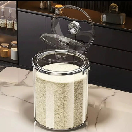 Acrylic Airtight Rice Bucket – 5kg Kitchen Storage Food Storage Containers