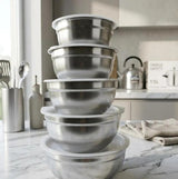 Salad Bowl Set of 5 Kitchenware Food Storage Containers