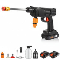 Wireless Car Wash Spray Gun, 48V, 2 Batteries Automotive Vehicle Cleaning