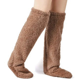 Over-Knee Fuzzy Plush Slipper Stockings Clothing & Accessories Knee Socks