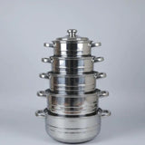 4-Piece Soup Pot Set Cookware Stock Pots