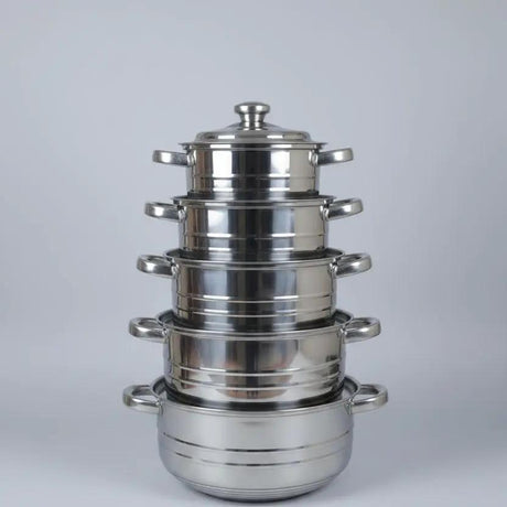 4-Piece Soup Pot Set Cookware Stock Pots