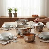 4-Piece Soup Pot Set Cookware Stock Pots