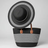 Straw Bag & Hat Set Bags & Accessories Beach Bags