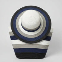 Straw Bag & Hat Set Bags & Accessories Beach Bags