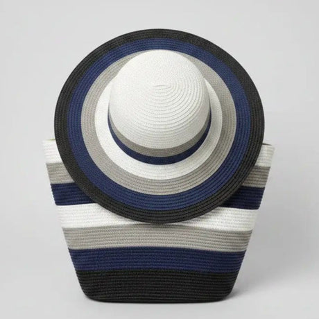 Straw Bag & Hat Set Bags & Accessories Beach Bags