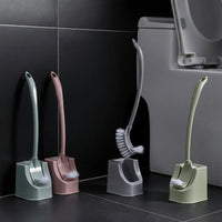 Long Handle Toilet Brush Set with Base Bathroom Toilet Brush & Holder Sets