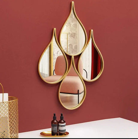 Nordic Teardrop Decorative Wall Mirror Home Decor Wall Mirrors