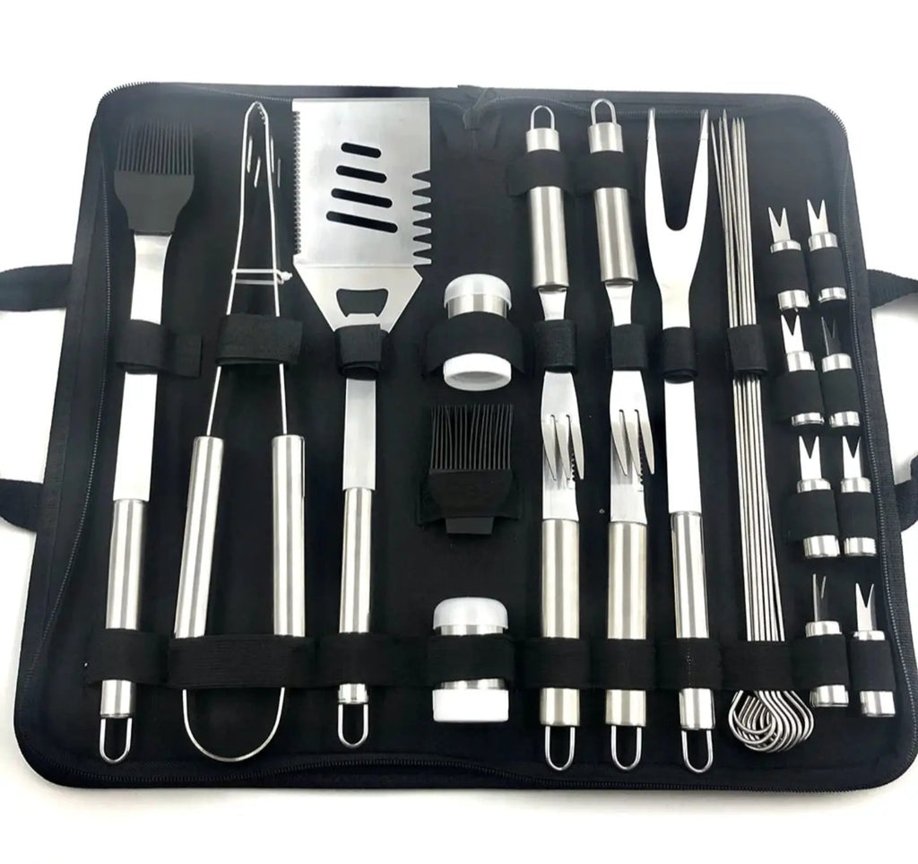 BBQ Grill Utensils Tool Set with Portable Bag Outdoor & BBQ Kitchen Utensil Sets