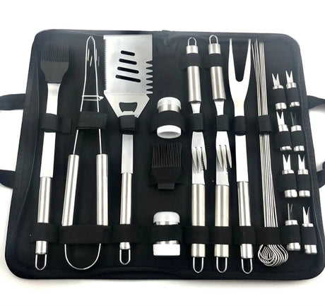 BBQ Grill Utensils Tool Set with Portable Bag Outdoor & BBQ Kitchen Utensil Sets