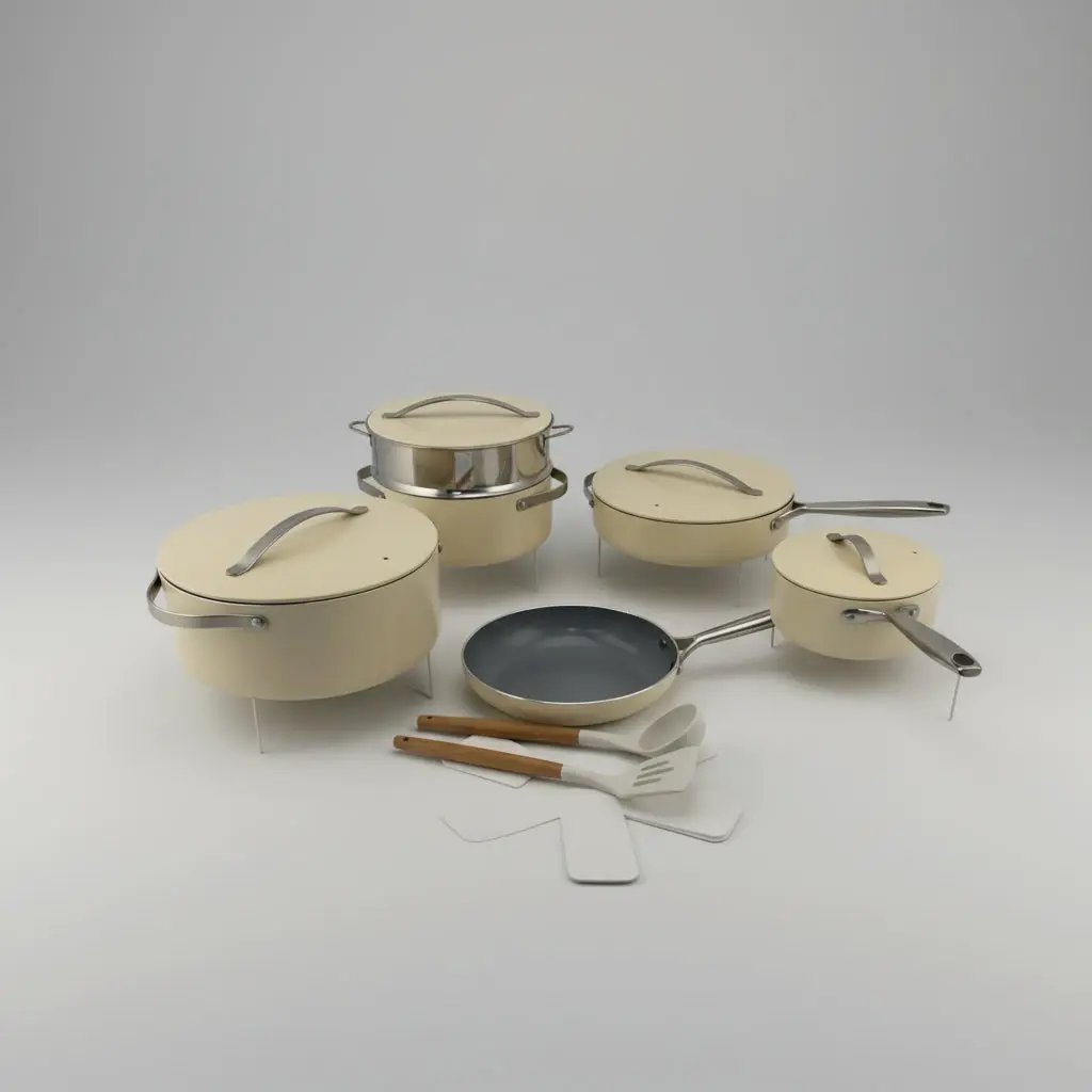 7-Piece Ceramic Coated Cookware Set Cookware Cookware Sets