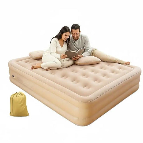 Queen Size Inflatable Airbed with Built-In Pump Airbed Air Beds