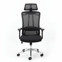 High-Back Mesh Office Chair with Headrest & Chrome Frame Office Chair Office Chairs