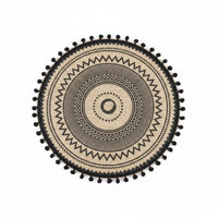 Boho Round Table Mat (Set of 6) Table Mat Placemats