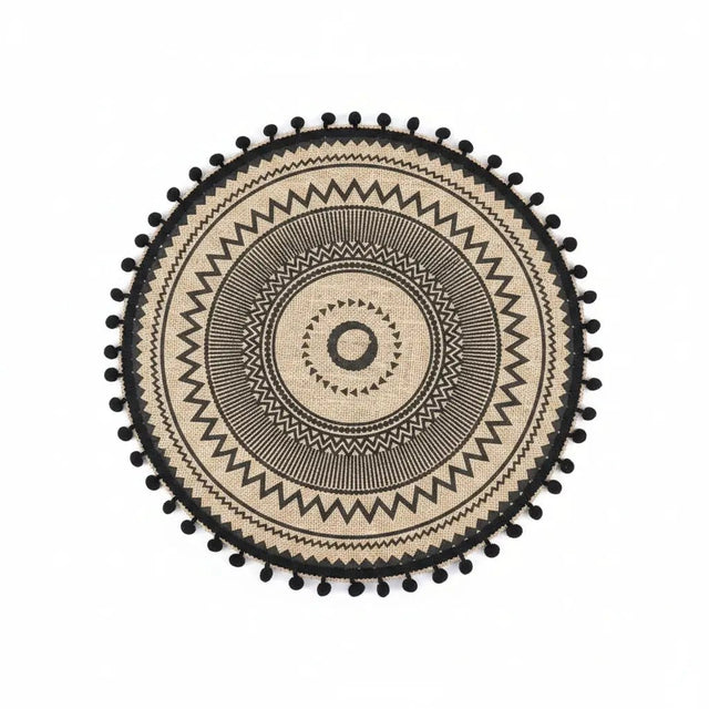 Boho Round Table Mat (Set of 6) Table Mat Placemats